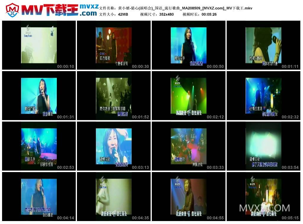 黄小琥-猜心(演唱会)_国语_流行歌曲_MA208509